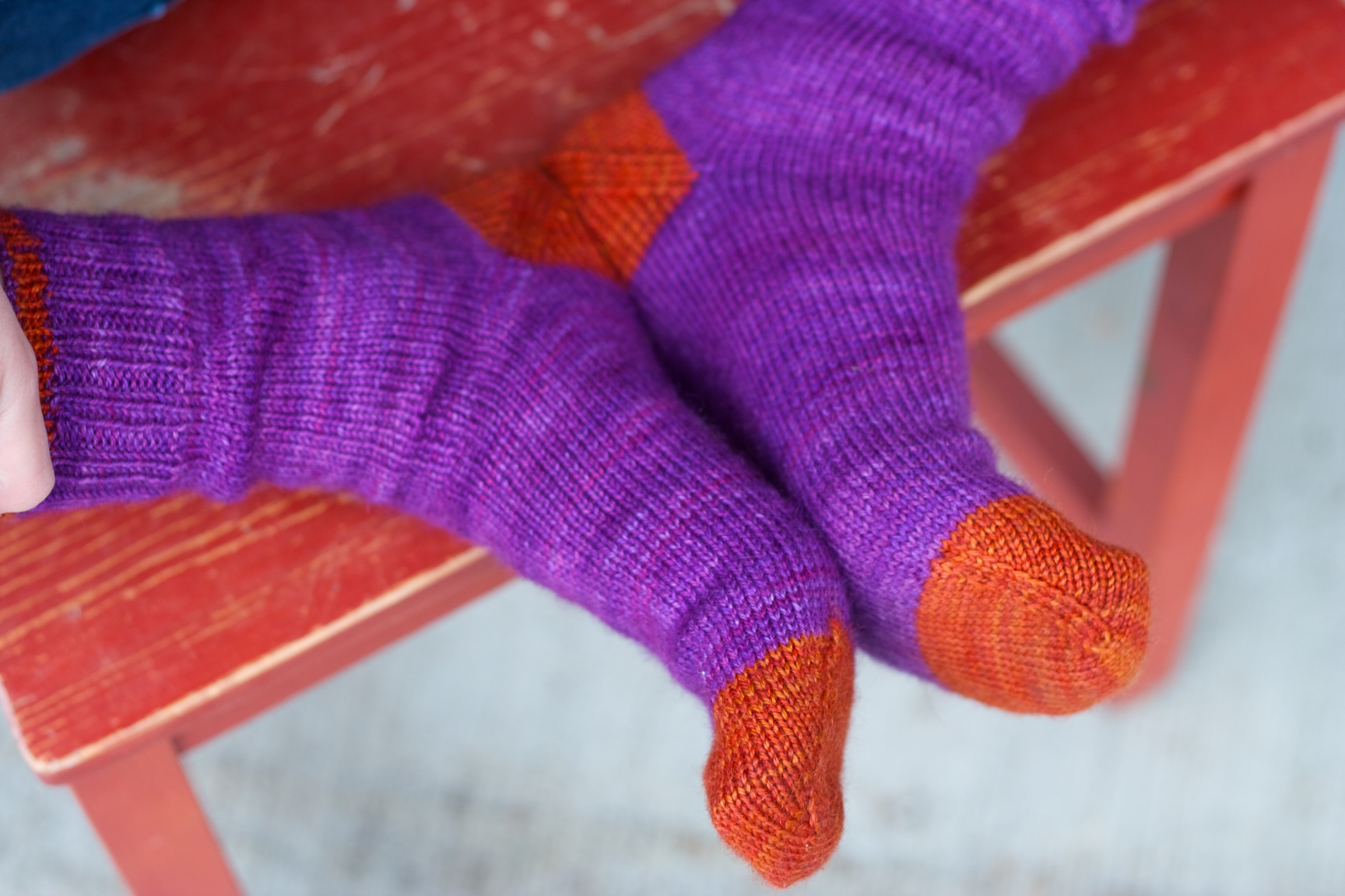 Tip Toe Up socks knitting pattern for babies, kids and adults designed by Holli Yeoh