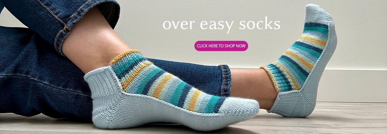 Over Easy Socks; click here to shop now.