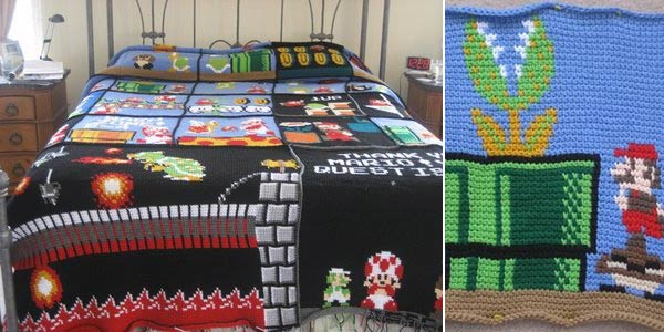 Mario blanket