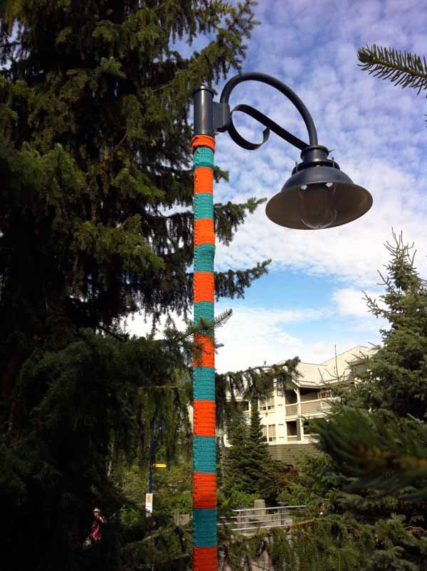 Yarn Bombing in Whistler