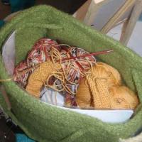 Carol’s knitting bag